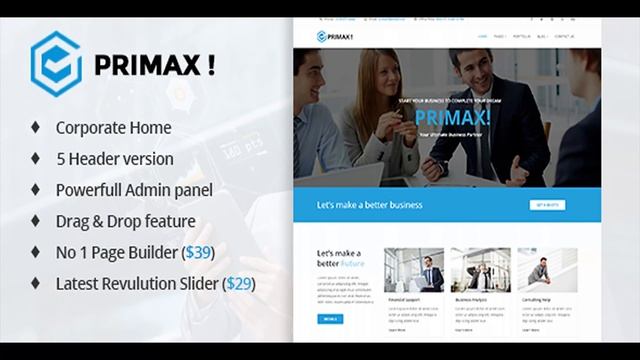 Primax - Multi-Purpose Joomla Template | Themeforest Website Templates and Themes смотреть онлайн