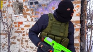 NERF WAR. Один против БАНДЫ!!!One against the gang !!!
