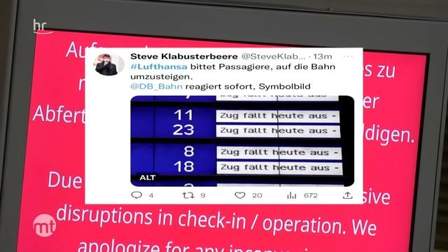 Lufthansa-Chaos am Frankfurter Flughafen | maintower смотреть онлайн