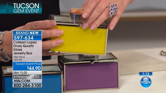 Colleen Lopez Drusy Quartz Glass Jewelry Box смотреть онлайн
