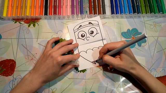 Карандашик.Игрушка-гармошка. Легкие рисунки-сможет каждый! Легко и просто! АНТИСТРЕСС смотреть онлайн