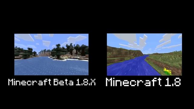 Minecraft Beta 1.8.X VS Minecraft 1.8 Trailer смотреть онлайн