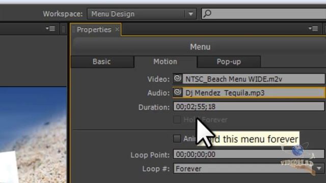 Делаем меню в Encore CS6. Часть 2 смотреть онлайн