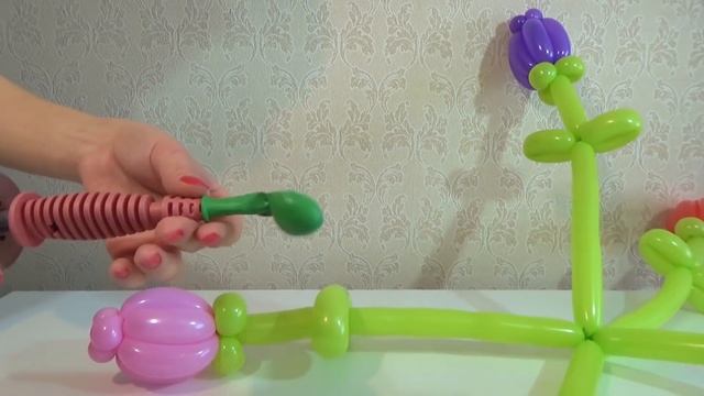 Тюльпан из воздушных шаров шдм Как сделать Аэродизайн цветы flower from a balloon Tulip смотреть онлайн