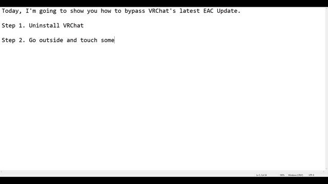 How to Bypass VRChat's Easy Anti-Cheat (EAC) Update смотреть онлайн
