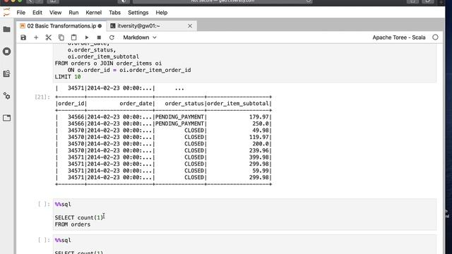 Spark SQL - Basic Transformations - Joining Tables - Inner смотреть онлайн