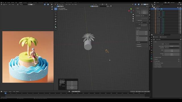 Создаем анимированную low poly сцену в blender. смотреть онлайн