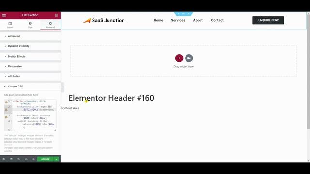 How to Create a Blurry Glass Header in WordPress with Elementor Pro смотреть онлайн