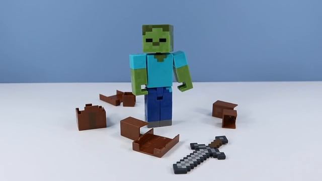 Minecraft Survival Mode Toys Witch Green Sheep and Zombie in Armor Review Mattel смотреть онлайн