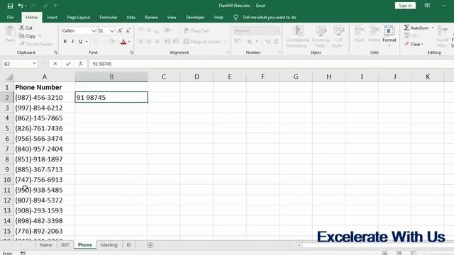 Flash fill in excel (6 new examples) for Text Formatting смотреть онлайн
