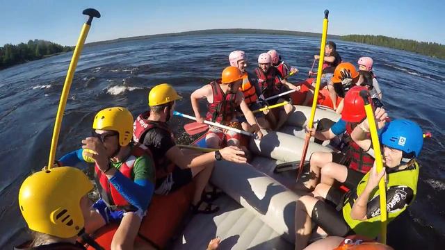 Рафтинг в Лосево 23.08.2015, клуб Бурная вода - Спасение утопающих смотреть онлайн