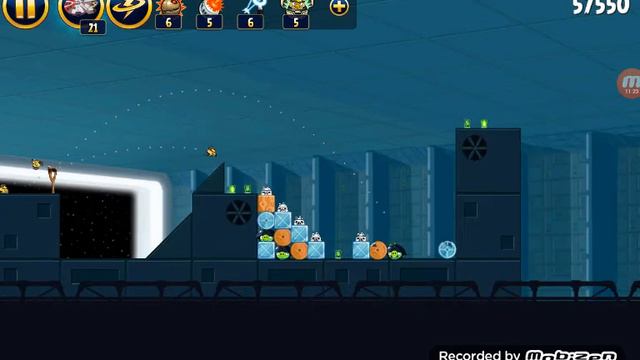 #3 (1/2) Прохождение злых птичек. Звезда Серти 1/2. Внутри станции! Angry Birds Srar Wars. смотреть онлайн