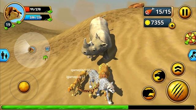 Cheetah Family Sim - Animal Simulator Android iOS Gameplay #5 смотреть онлайн