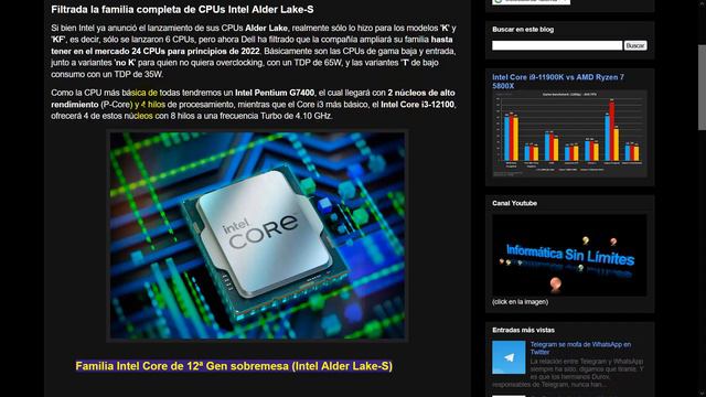 Filtrada la familia completa de CPUs Intel Alder Lake-S смотреть онлайн