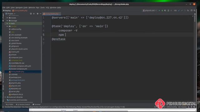 EP11/13 - Linux Interactive shell potential pitfalls - Deploying Laravel using Envoy смотреть онлайн
