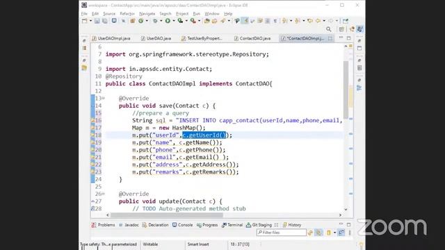 Java Spring DAO implementation Day 10 смотреть онлайн