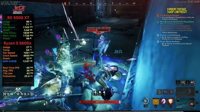 New World | Ryzen 5 5600x + RX 5500 XT | 1080p, 1440p, 4K benchmarks! смотреть онлайн