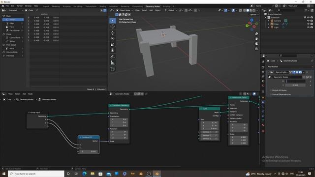 blender 3.5 geometry node for beginners !! create a simple object in geometry node. смотреть онлайн
