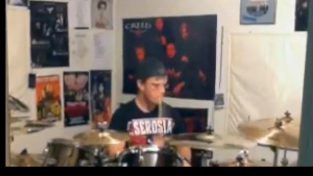 Phenomenal Self-Taught Drummer plays to "My Own Prison" by Creed смотреть онлайн