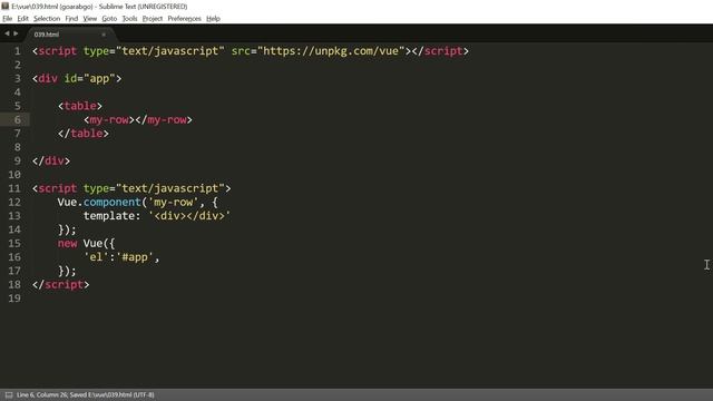 048 - VueJs - Template Parsing Caveats in Components смотреть онлайн