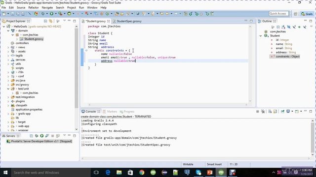 how to create view and controllers in Grails Project смотреть онлайн