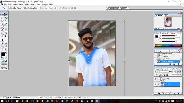 Adobe Photoshop 7 Tutorial | How to edit a photo смотреть онлайн