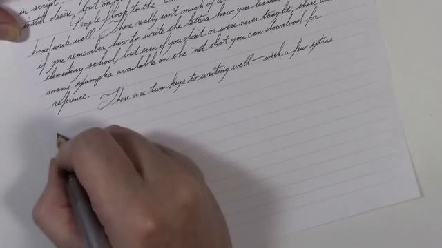 Improving Your Cursive Handwriting