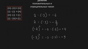 Деление положительных и отрицательных (рациональных) чисел (6 класс) #обучение #математика