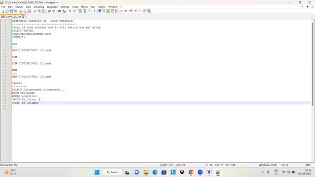 Mastering Oracle Aggregate Functions Part01 смотреть онлайн