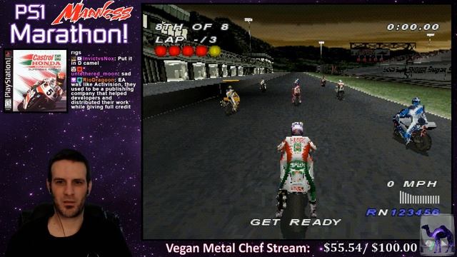 PS1 Madness Marathon #11 01: Castrol Honda Superbike Racing смотреть онлайн