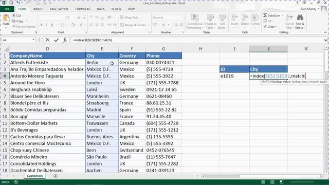 Case Sensitive Lookup Formula - Exact Match Lookup in Excel смотреть онлайн
