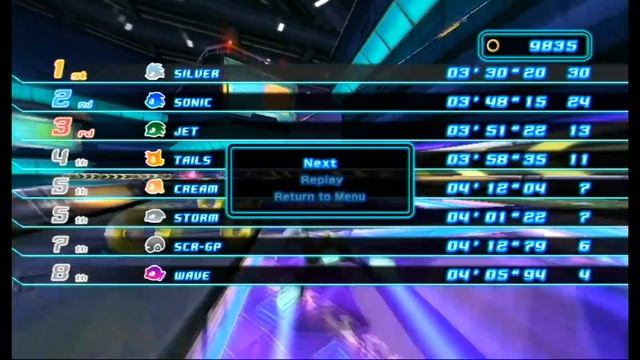Sonic Riders Zero Gravity: World Grand Prix - Heroes Cup W/ Silver