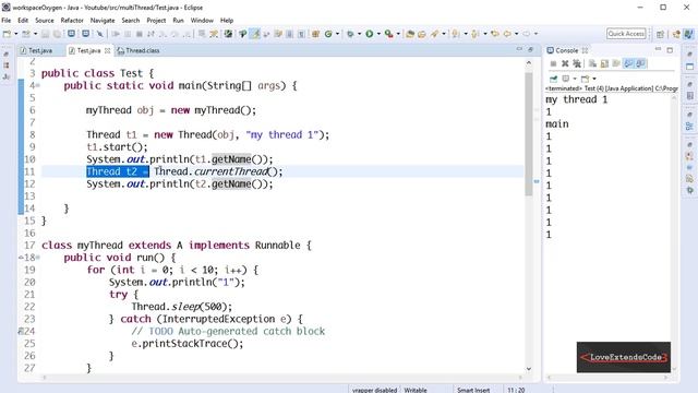 Java Multithreading 4 - currentThread(), getName(), Different Outputs (Bangla | বাংলা) смотреть онлайн