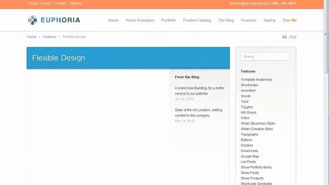 Euphoria WP Theme: Sidebar Layout смотреть онлайн