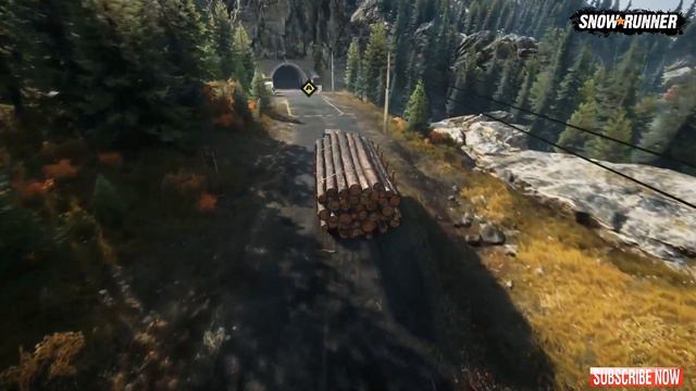 New TATRA T813-M Truck With Medium Logging Frame In SnowRunner смотреть онлайн