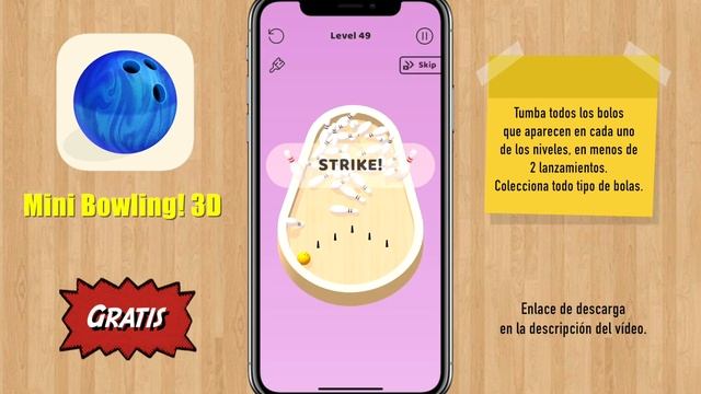 Juegos para iPhone Gratis ?? MINI BOWLING! 3D ? смотреть онлайн
