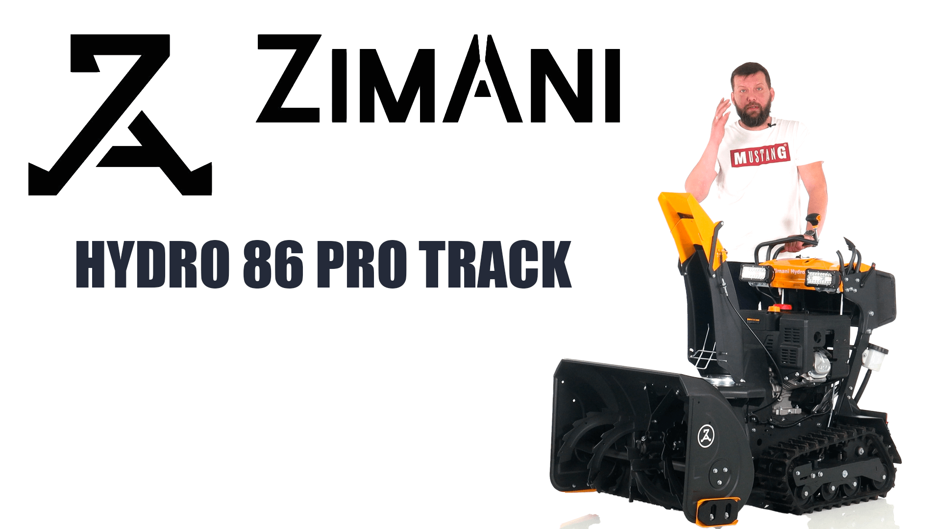 Обзор на снегоуборщик ZimAni Hydro Pro 86 Track с платформой для оператора смотреть онлайн