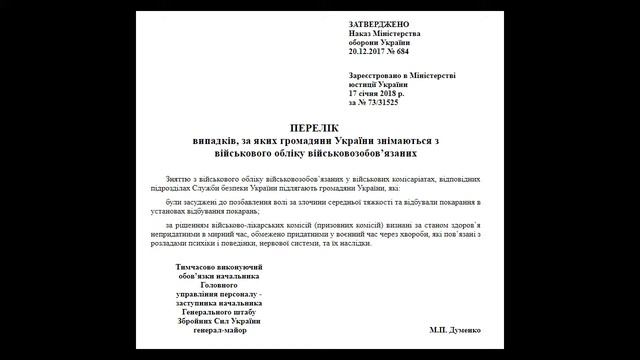 Изменено снятие с военного учета смотреть онлайн