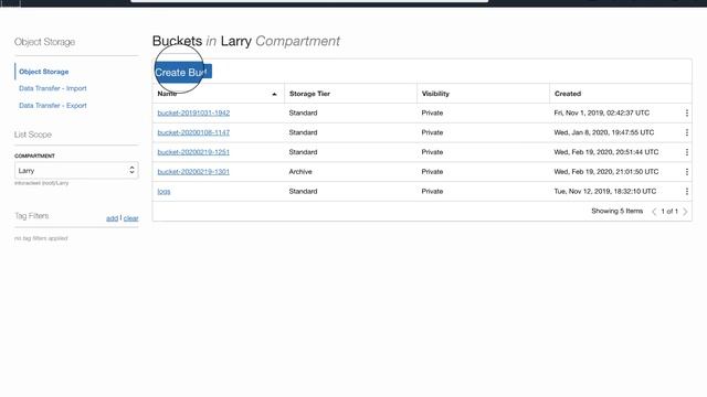 Prepare Create Object Storage Bucket смотреть онлайн