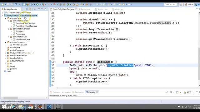 Hibernate Binary Data and BLOB Mapping example смотреть онлайн