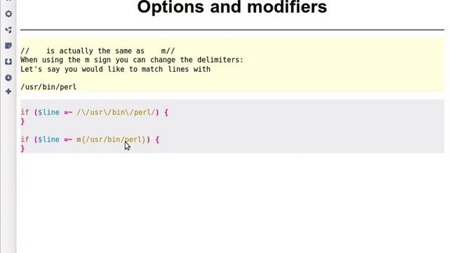 Beginner Perl Maven tutorial: 10.1 - m for matching in regexes смотреть онлайн