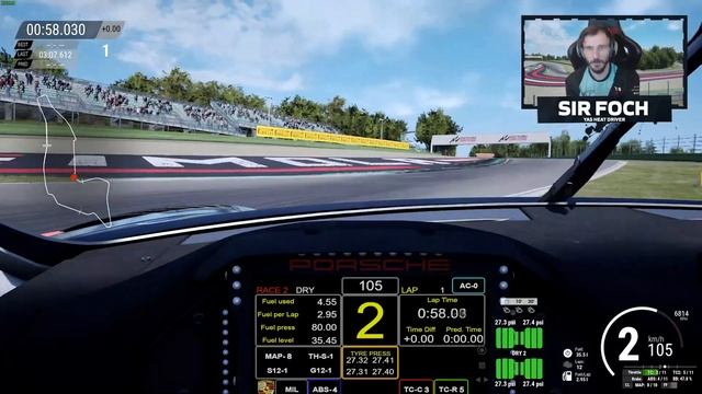 PORSCHE 911 R II GT3 ACC TRACK GUIDE | EP 7 IMOLA смотреть онлайн