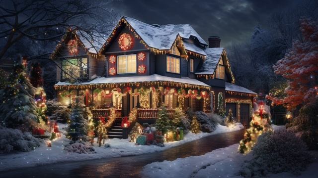 TV Art Screensaver | Christmas Lights смотреть онлайн