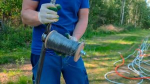 Как быстро затягивать кабель в гофру?