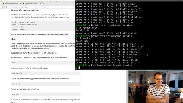 Installera me-sidan från exempelkatalogen (composer install) смотреть онлайн