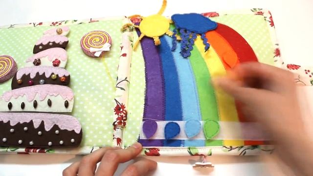 Обзор Развивающая книжка из фетра Quiet book for girl смотреть онлайн