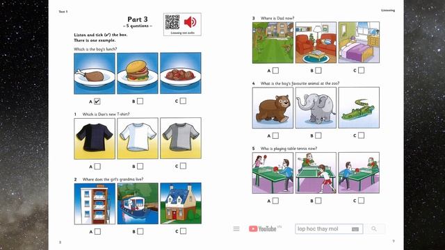 Starters 4 TEST 1 Authentic Examination Papers 2022 - Listening Tests 1 смотреть онлайн