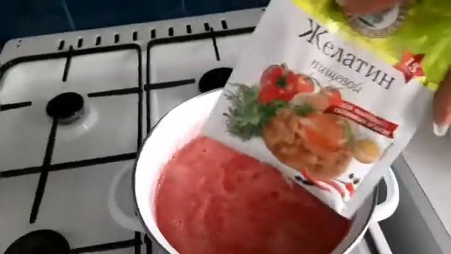 Делаем желе из Арбуза получилось вкусное освежающий желе