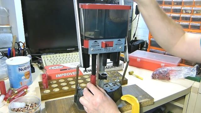 Снаряжение дробовых патронов на Lee Load All 2