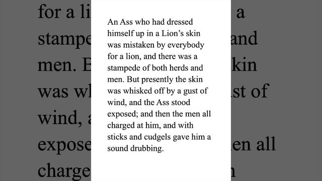 Aesop - The Ass in the Lion's Skin смотреть онлайн